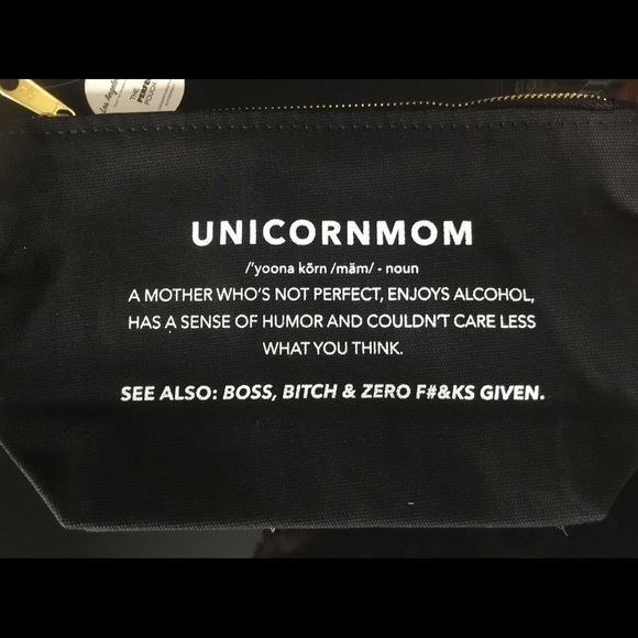Unicorn Mom Makeup Pouch - Picture 1 of 4
